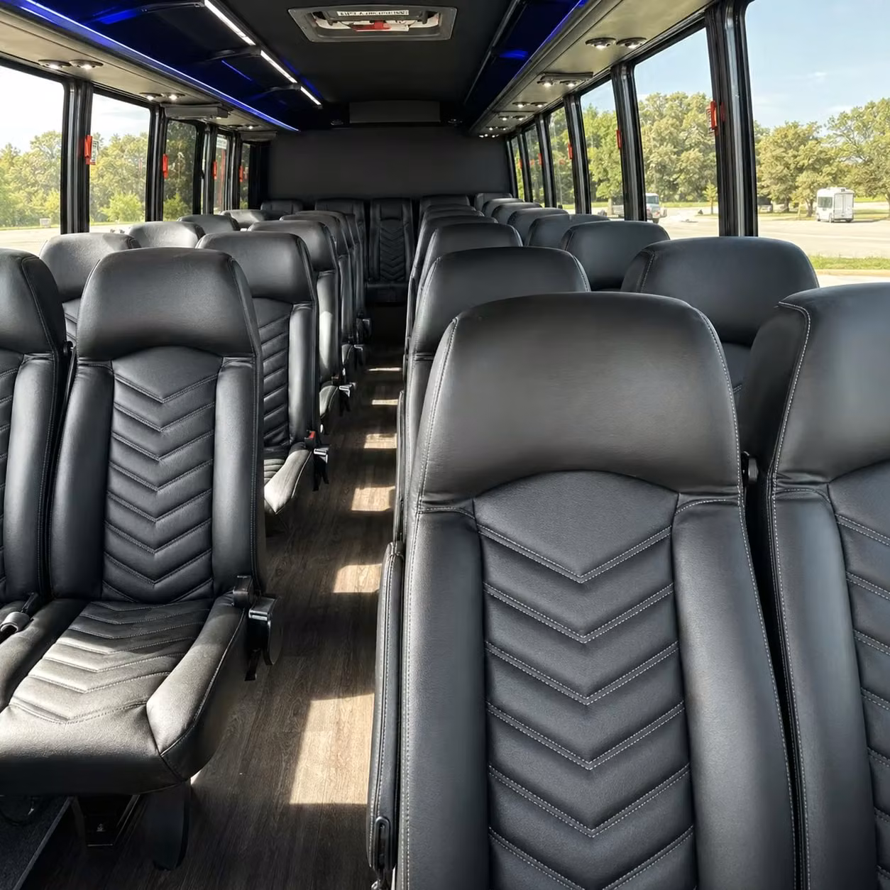 28 passenger minibus inside
