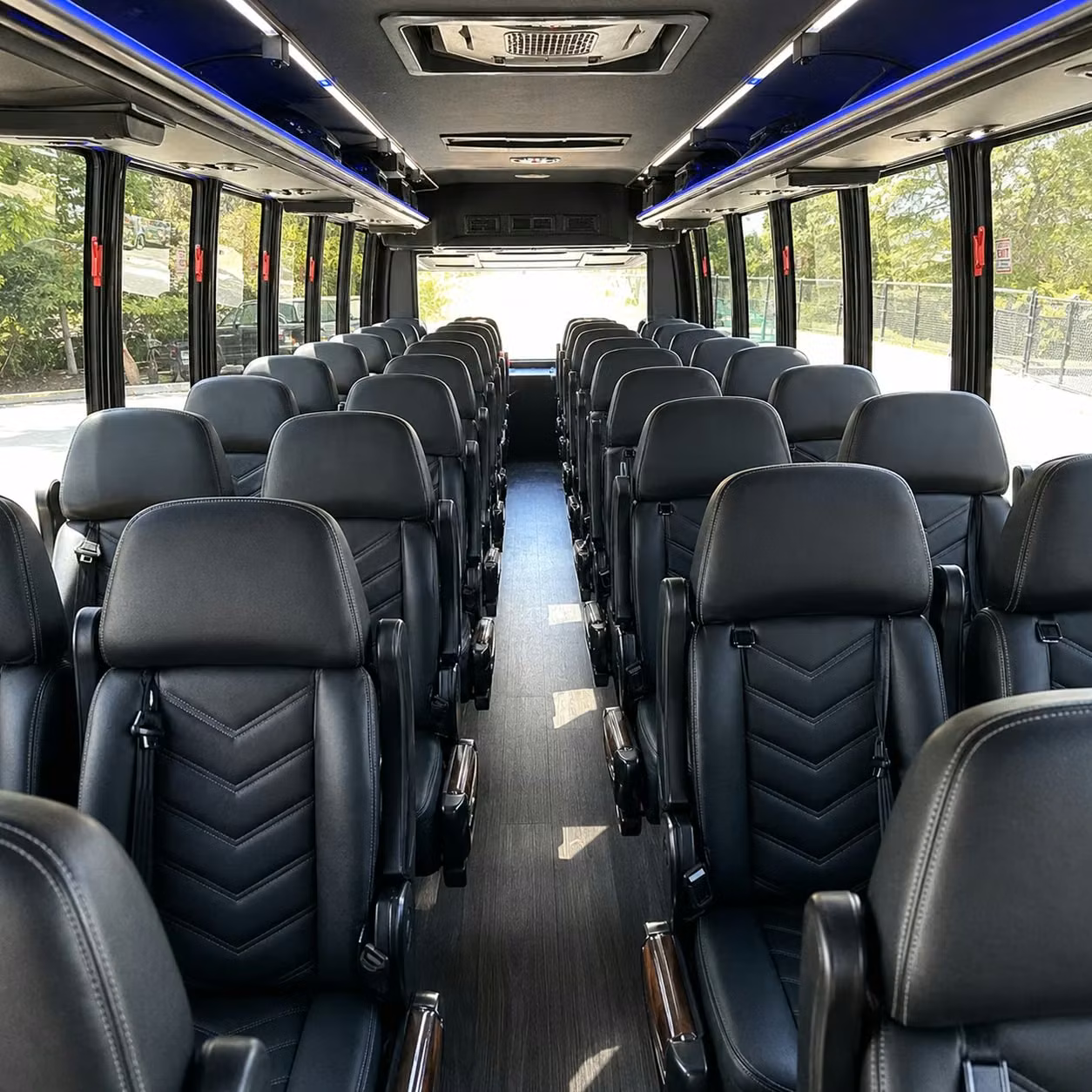 28 passenger minibus interior