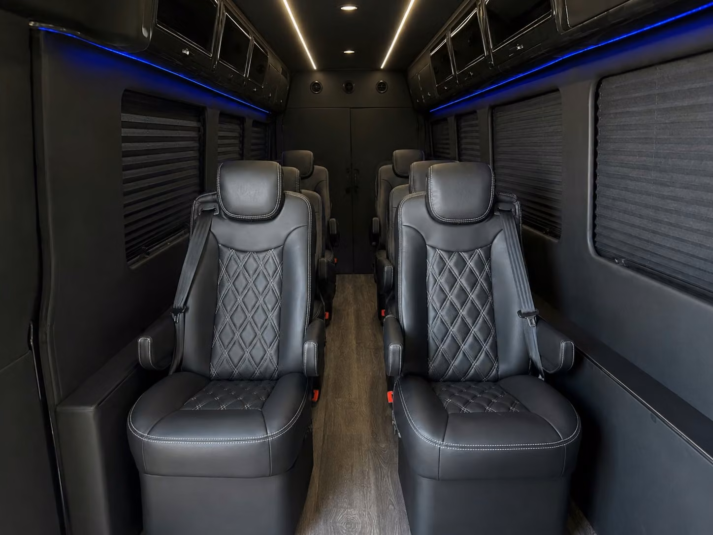 sprinter van with driver inside